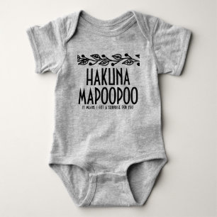 Body Para Bebé Hakuna Mapoopoo Baby Onsie