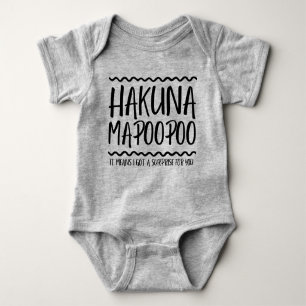 BODY PARA BEBÉ HAKUNA MAPOOPOO FUNNY