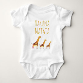 Body Para Bebé Hakuna Matata Cute Giraffes