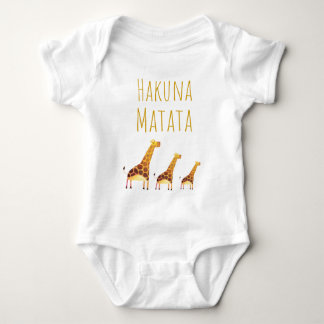 Body Para Bebé Hakuna Matata Cute Giraffes
