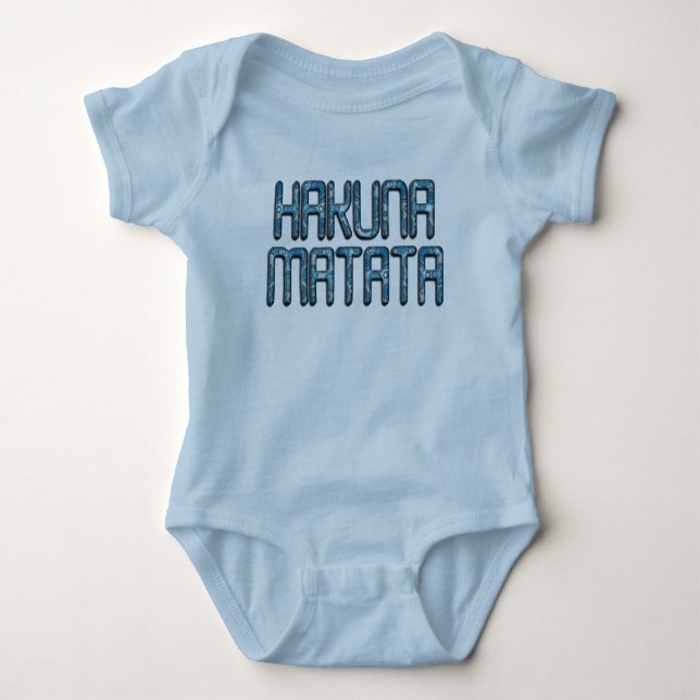 Body Para Bebé Hakuna Matata Impresión de Arte 3D (Anverso)