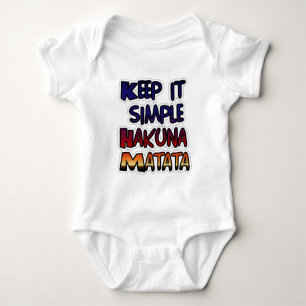 Body Para Bebé Hakuna Matata Manténgalo Simple