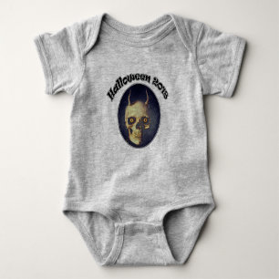 Body Para Bebé Halloween 2018 Skull Baby Bodysuit