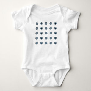 Body Para Bebé Halloween Blue Polka Dot Eyes