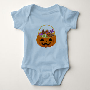 Body Para Bebé Halloween- Calabaza Temática Baby Bodysuit