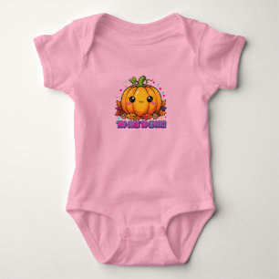 Body Para Bebé Halloween con calabaza suave - demasiado lindo par