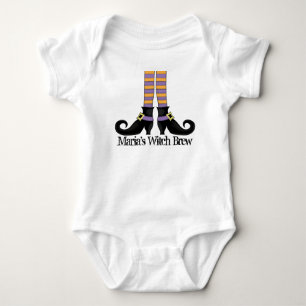 Body Para Bebé Halloween Curte Witch Whimsical Shoes Funny
