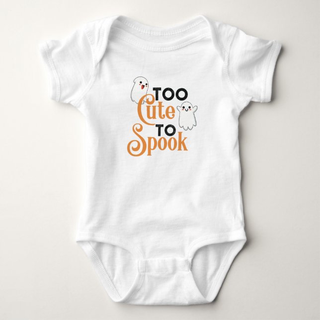 Body Para Bebé Halloween Cute Ghost Baby Bodysuit (Anverso)
