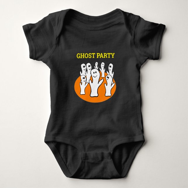 Body Para Bebé Halloween Dancing Ghost Fiesta (Anverso)