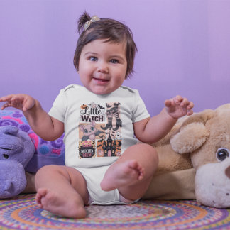 Body Para Bebé Halloween de la pequeña bruja