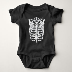 Body Para Bebé Halloween Espeluznante Esqueleto Bebé Recién Nacid