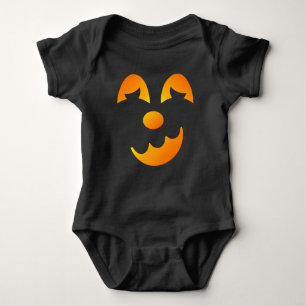 Body Para Bebé Halloween Jack-o'-lantern Funny Face