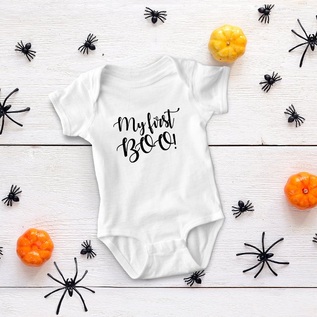 Body Para Bebé Halloween Mi Primer Bu! (Halloween My First Boo! Baby Bodysuit)