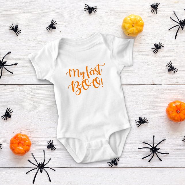 Body Para Bebé Halloween Mi Primer Bu! (Halloween My First Boo! Baby Bodysuit)