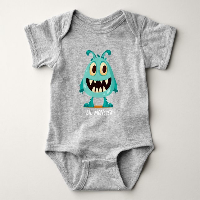 Body Para Bebé Halloween/Monstruo/dibujos animados (Anverso)