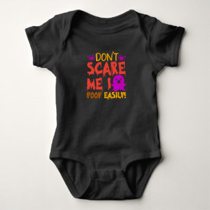 Body Para Bebé Halloween no me asustes, me cago fácilmente