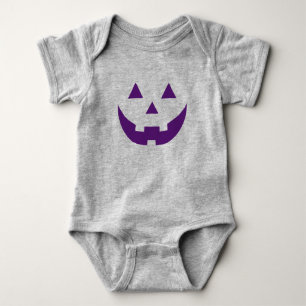 Body Para Bebé Halloween púrpura Jack o disfraz de calabaza de l