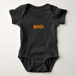 Body Para Bebé ¡Halloween Scary Boo! naranja negro divertido