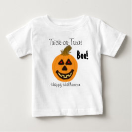 Body Para Bebé Halloween Sonriendo Calabaza Trick-or-Treat Boo
