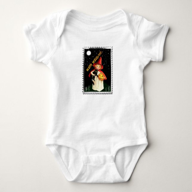 Body Para Bebé Halloween Vintage  (Anverso)