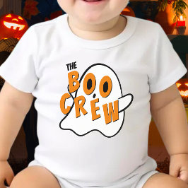 Body Para Bebé Halloween White, la familia fantasma de la tripula