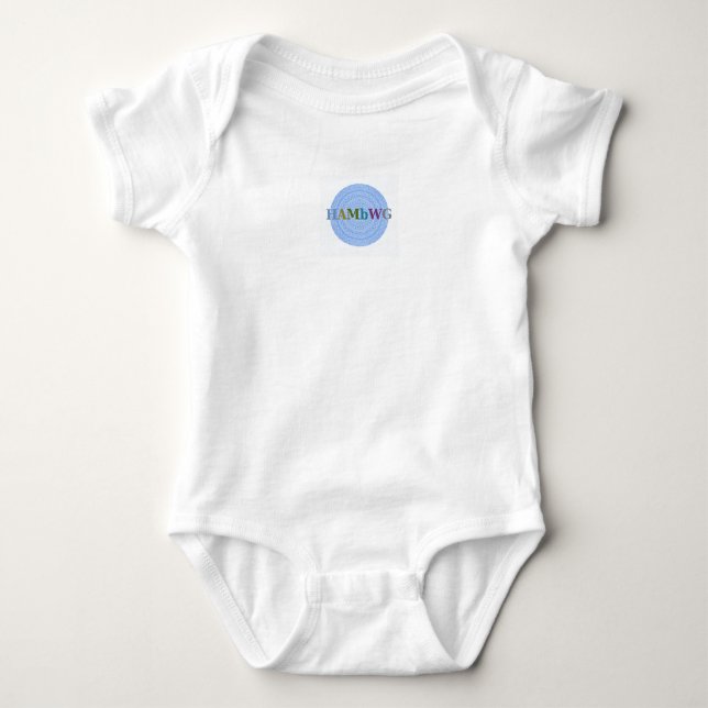 Body Para Bebé HAMbWG - Bebé Boho - Azul claro (Anverso)