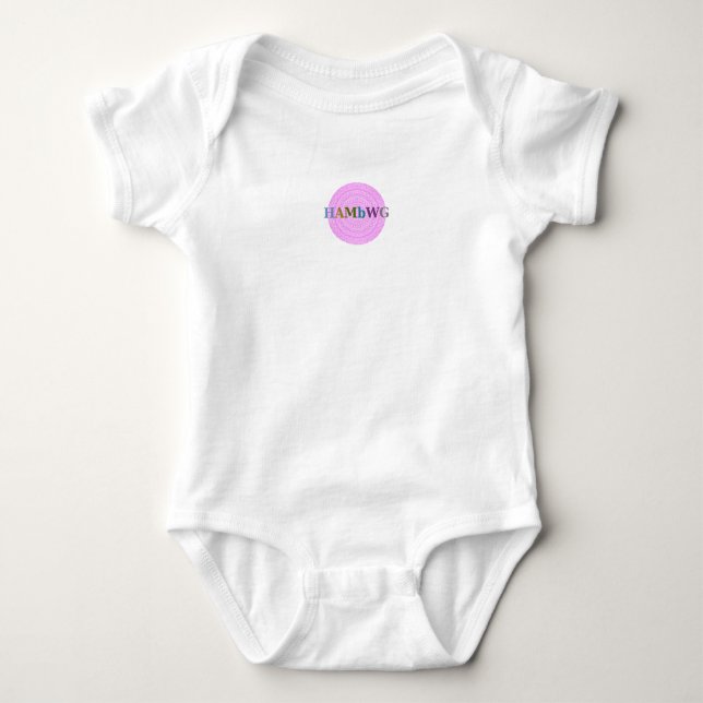 Body Para Bebé HAMbWG - Bebé boho - Rosa ligero (Anverso)