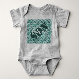 Body Para Bebé HAMbyWG - Camiseta - Camuflaje Verde azulado del a