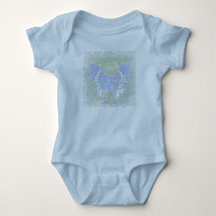 Body Para Bebé HAMbyWG - Camiseta - Mariposa púrpura-azul