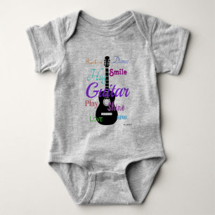 Body Para Bebé HAMbyWG - Camiseta - Multicolor - Guitarra