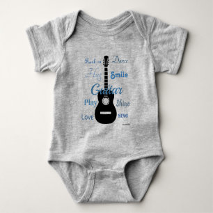Body Para Bebé HAMbyWG - Camiseta - Multicolor - Guitarra