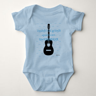 Body Para Bebé HAMbyWG - Romper, camiseta, Snap T - Guitarro