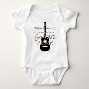 Body Para Bebé HAMbyWG - Romper, camiseta, Snap T - Tema de guita