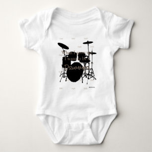 Body Para Bebé HAMbyWG - Romper, camiseta, Snap T - Tema de tambo