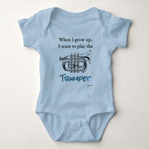 Body Para Bebé HAMbyWG - Romper, camiseta, Snap T - Trumpet