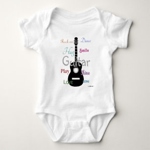 Body Para Bebé HAMbyWG - Tema de Guitarra