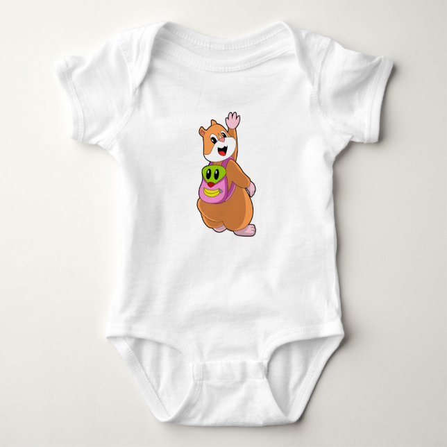 Body Para Bebé Hámster como estudiante con mochila.PNG (Anverso)
