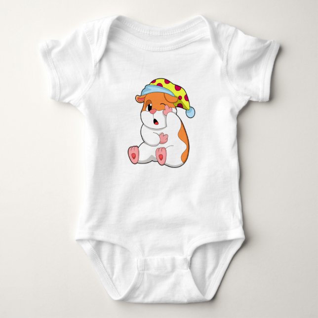 Body Para Bebé Hámster con Sleeping with Sleepyhead (Anverso)