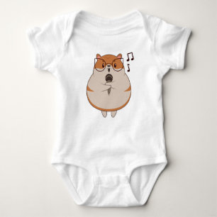 Body Para Bebé Hamster - Música con micrófono