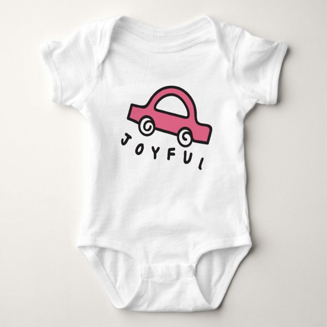 Body Para Bebé Hand Drawn Beach Ball (Anverso)