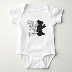 Body Para Bebé Hand Silhouette Rabbit
