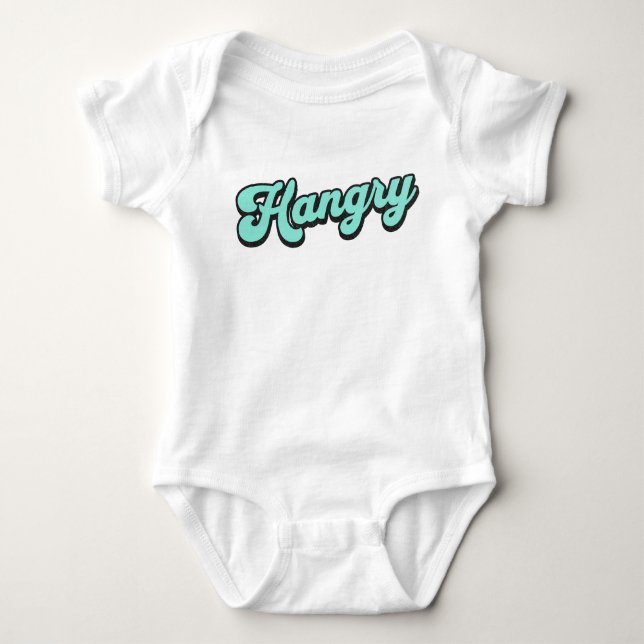 Body Para Bebé Hangry Funny Hungry (Anverso)