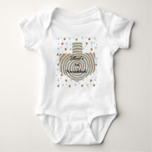 Hanukkah Baby Bodysuit Personalizado.