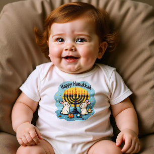 Body Para Bebé Hanukkah Brillante con Pequeñitos