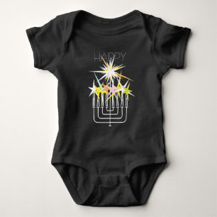 BODY PARA BEBÉ HANUKKAH LIGHTS