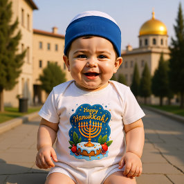 Body Para Bebé Hanukkah Tiny Tot, Big Simcha