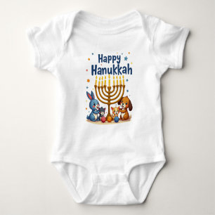 Body Para Bebé Hanukkah Tiny Tots & Dreidel Spots