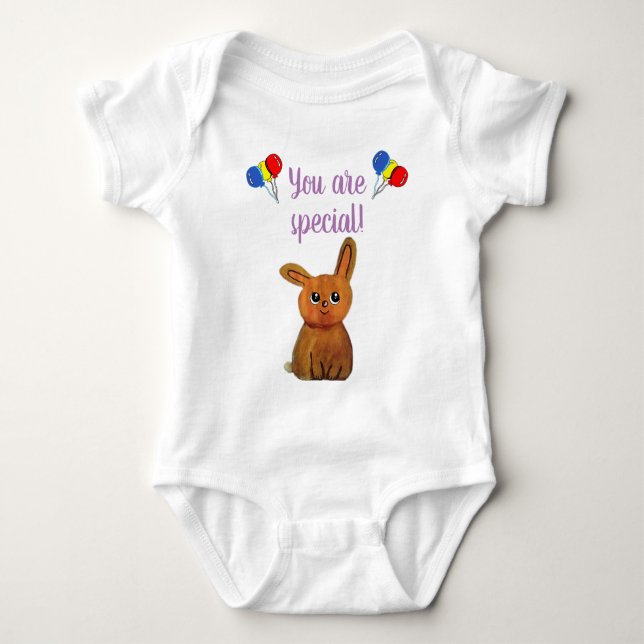 Body Para Bebé Hapiness magic rabbit (Anverso)