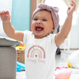 Body Para Bebé Happy Baby Boho Rainbow Baby Bodysuit