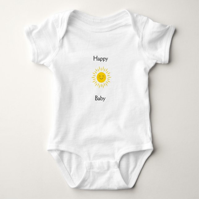 Body Para Bebé Happy Baby Smiling Sun One Piece (Anverso)